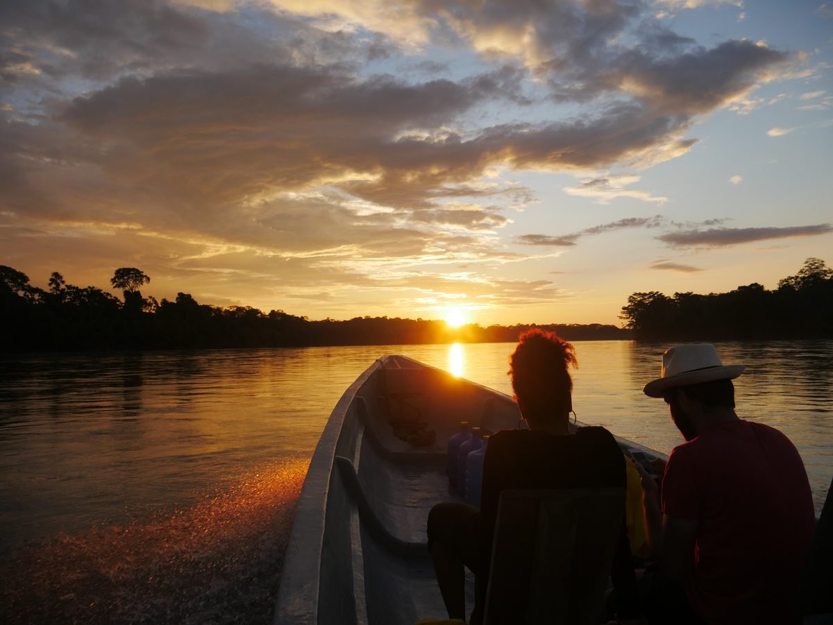Sunset over the territory
