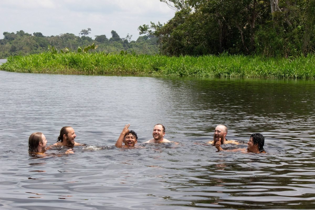 Guests in the river