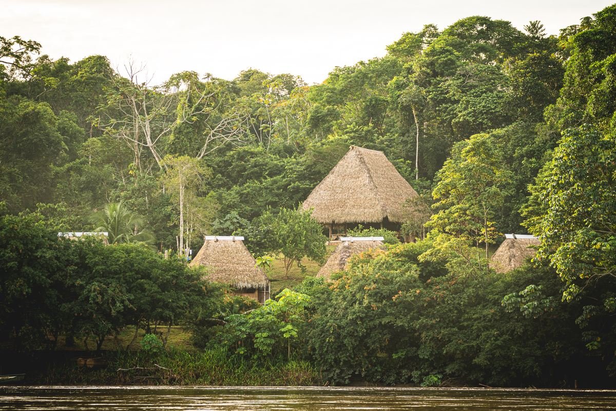 Tukunari Lodge seen from the river